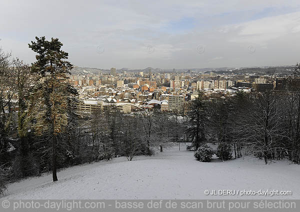 parc de Cointe sous la neige